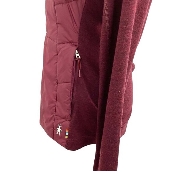 Smartwool Smartloft Merino Wool Quilted Jacket Burgundy Women's size Small - Picture 3 of 15
